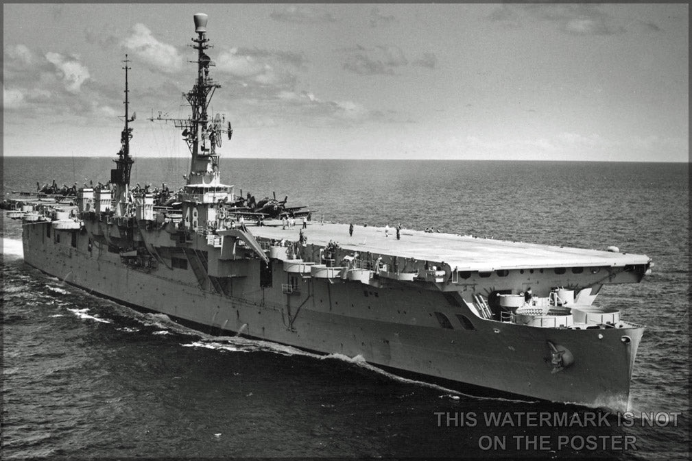 24"x36" Gallery Poster, USS Saipan (CVL-48)