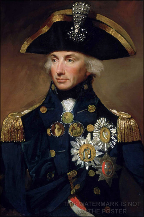 24"x36" Gallery Poster, VICE ADMIRAL horatio NELSON 1st viscount lord horatio