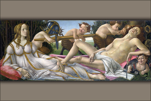 24"x36" Gallery Poster, Venus and Mars by Sandro Botticelli