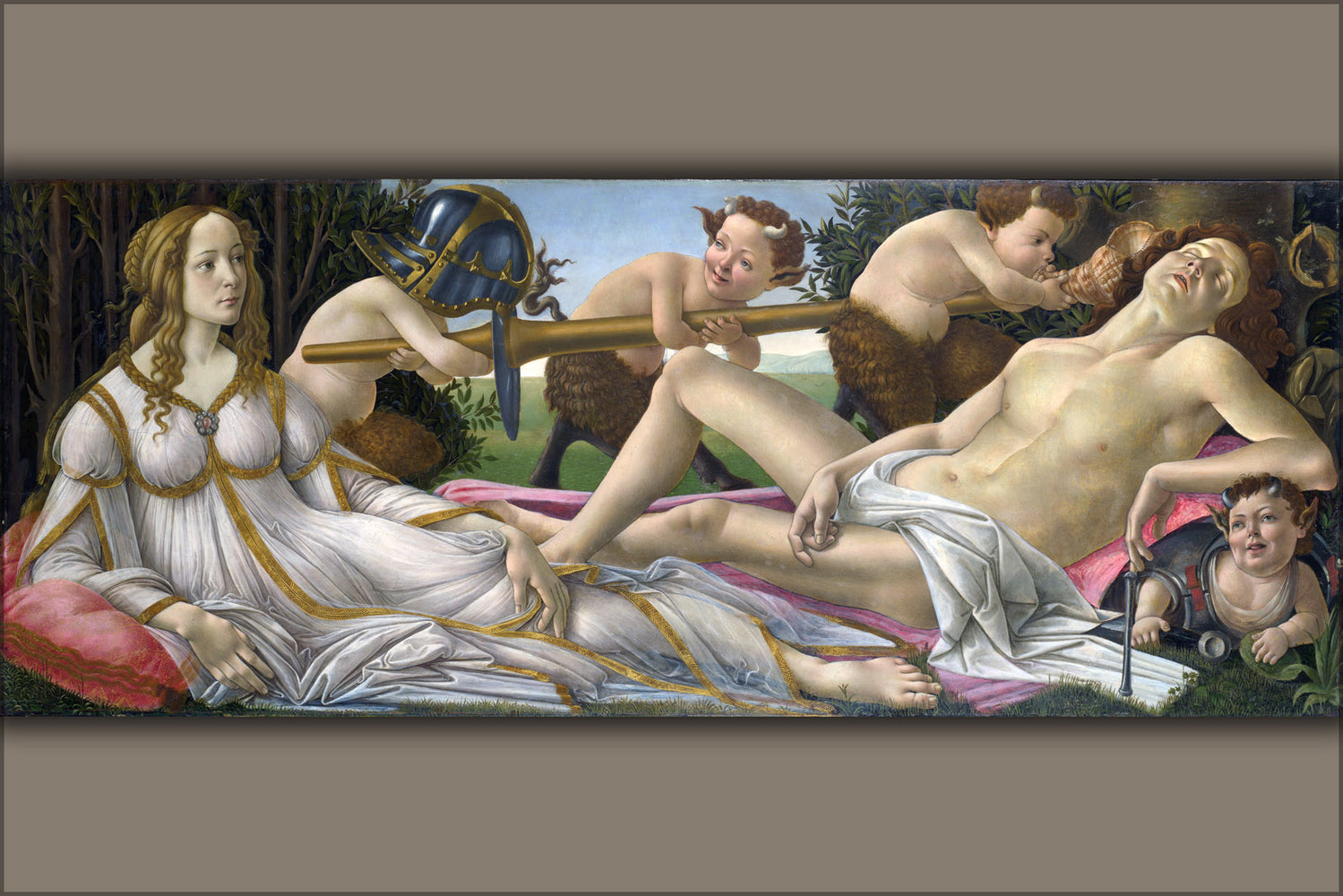 24"x36" Gallery Poster, Venus and Mars by Sandro Botticelli