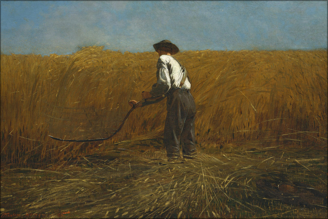 24"x36" Gallery Poster, Veteran in a New Field by winslow homer 1865
