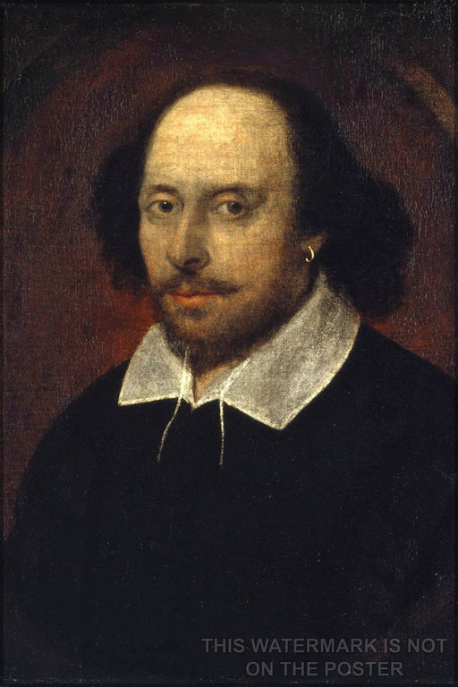24"x36" Gallery Poster, William Shakespeare chandos portrait