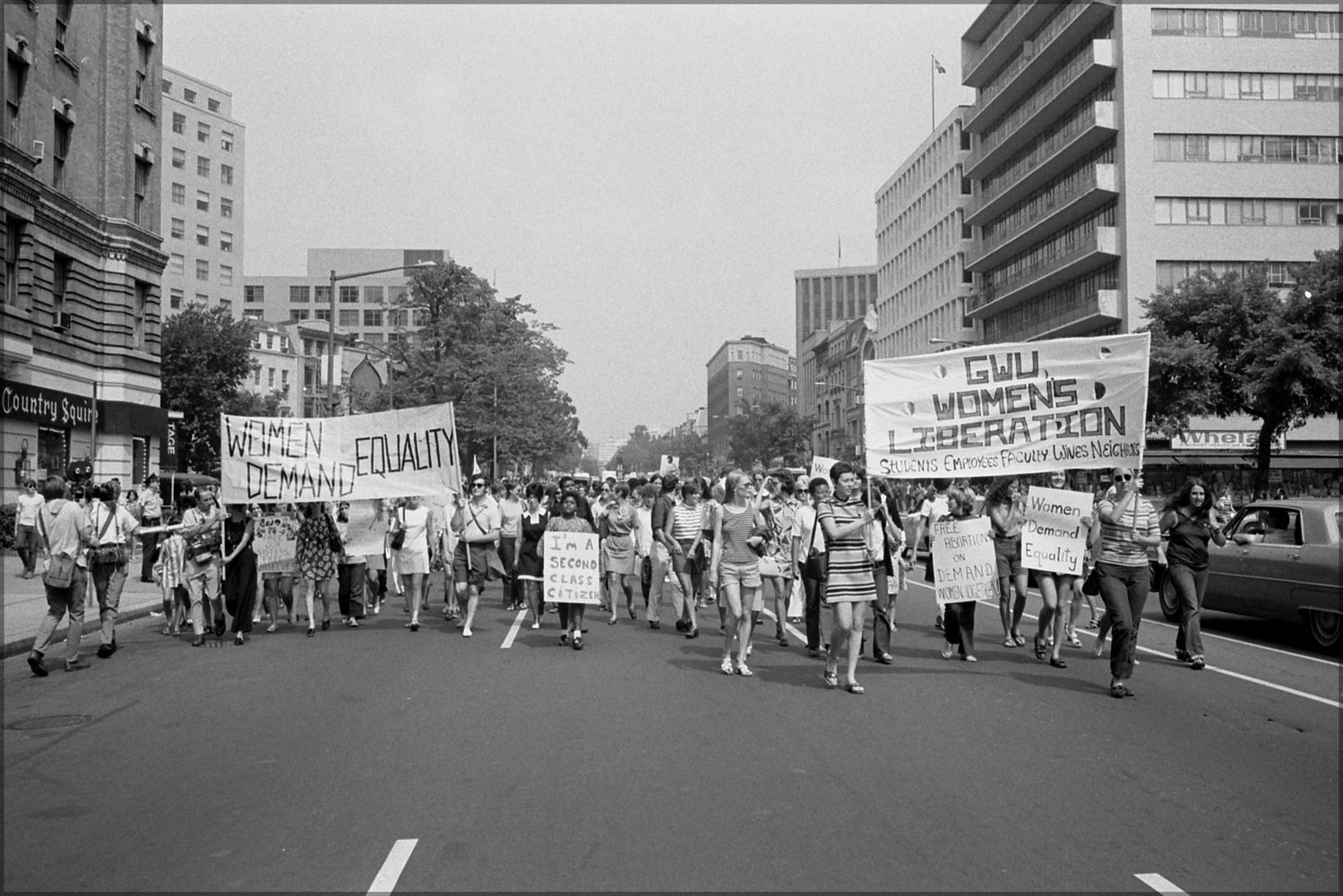 24"x36" Gallery Poster, Womens liberation march Washington D.C. 1970