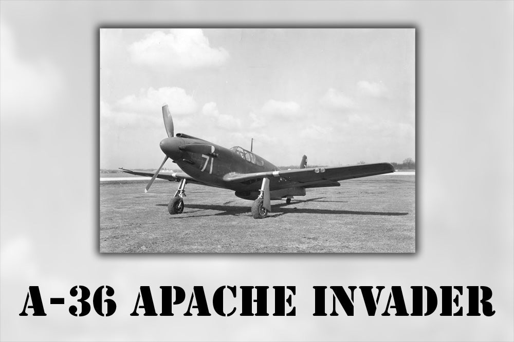 24"x36" Gallery Poster, a-36 apache invader