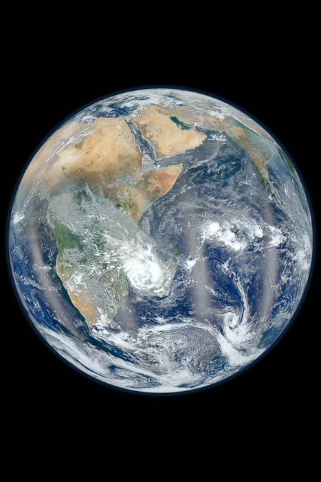 24"x36" Gallery Poster, africa and middle east from space