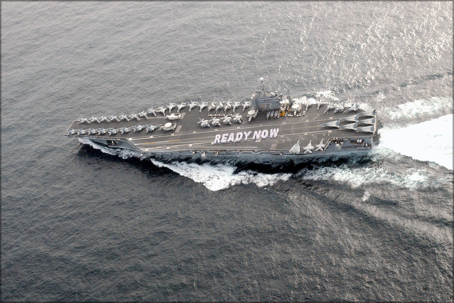 24"x36" Gallery Poster, aircraft carrier USS Abraham Lincoln (CVN 72)