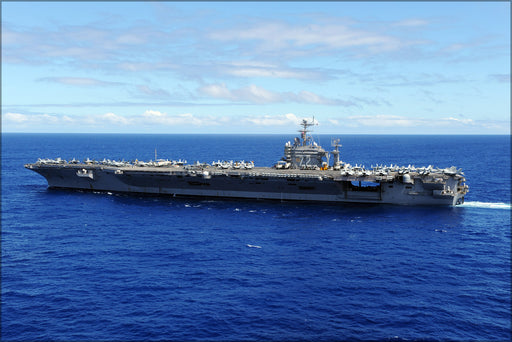 24"x36" Gallery Poster, aircraft carrier USS Abraham Lincoln (CVN 72) Pacific Ocean p3