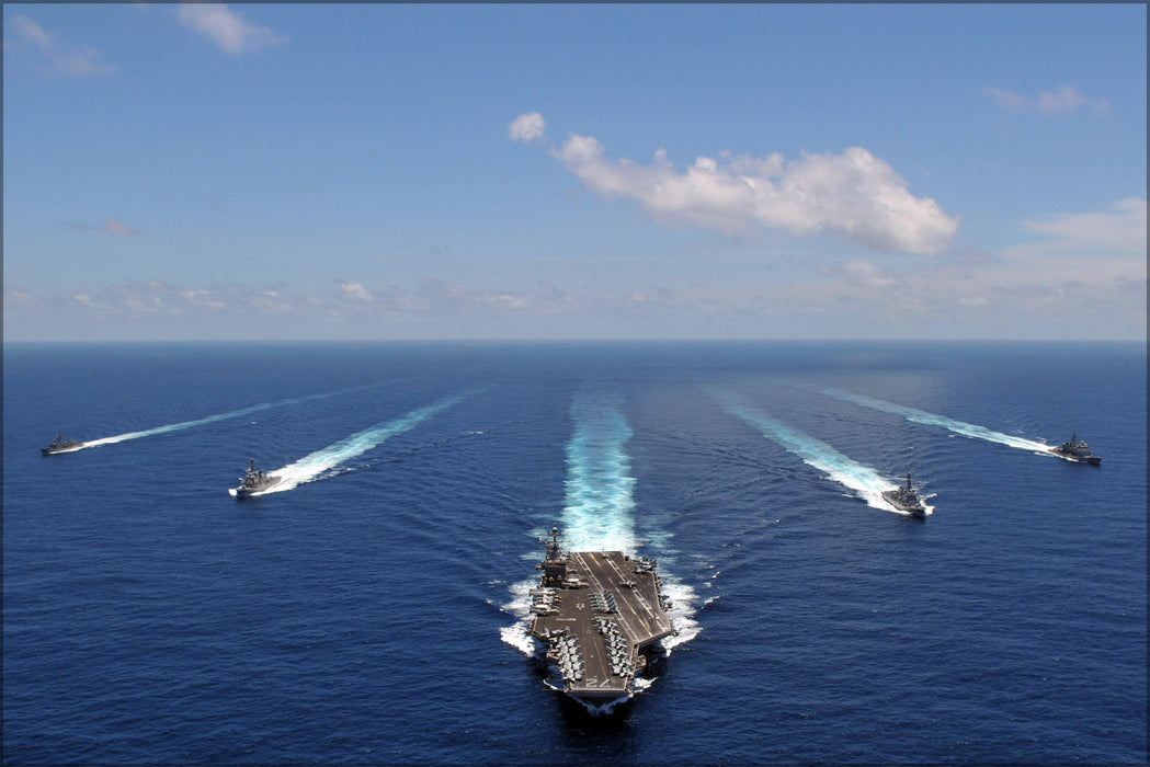 24"x36" Gallery Poster, aircraft carrier USS Abraham Lincoln (CVN 72) Strike Group p2