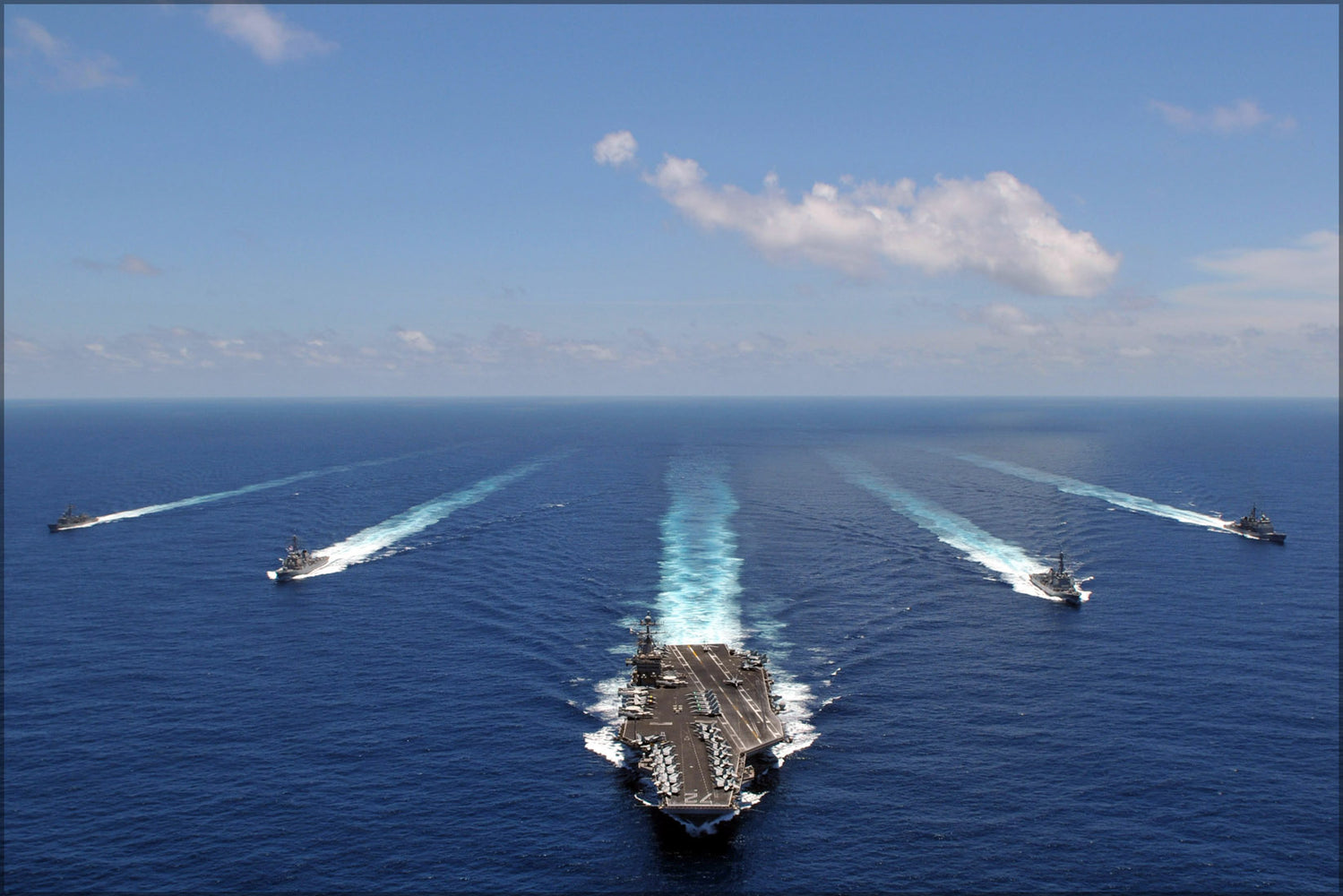 24"x36" Gallery Poster, aircraft carrier USS Abraham Lincoln (CVN 72) Strike Group p2