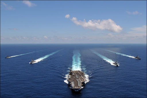 24"x36" Gallery Poster, aircraft carrier USS Abraham Lincoln (CVN 72) Strike Group p2