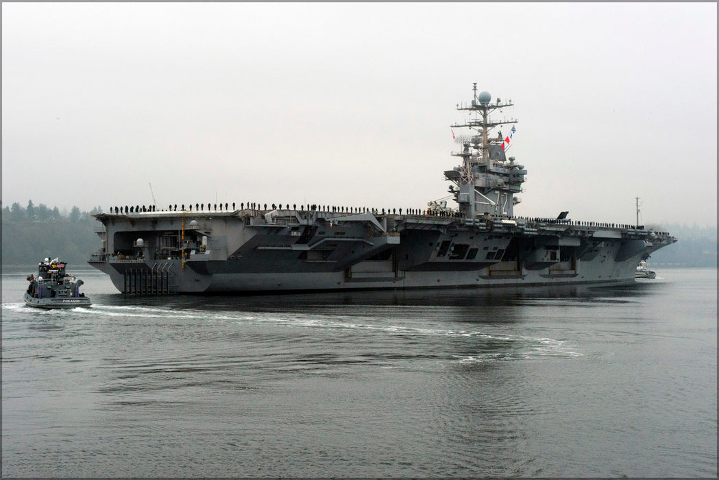 24"x36" Gallery Poster, aircraft carrier USS Abraham Lincoln (CVN 72) p10
