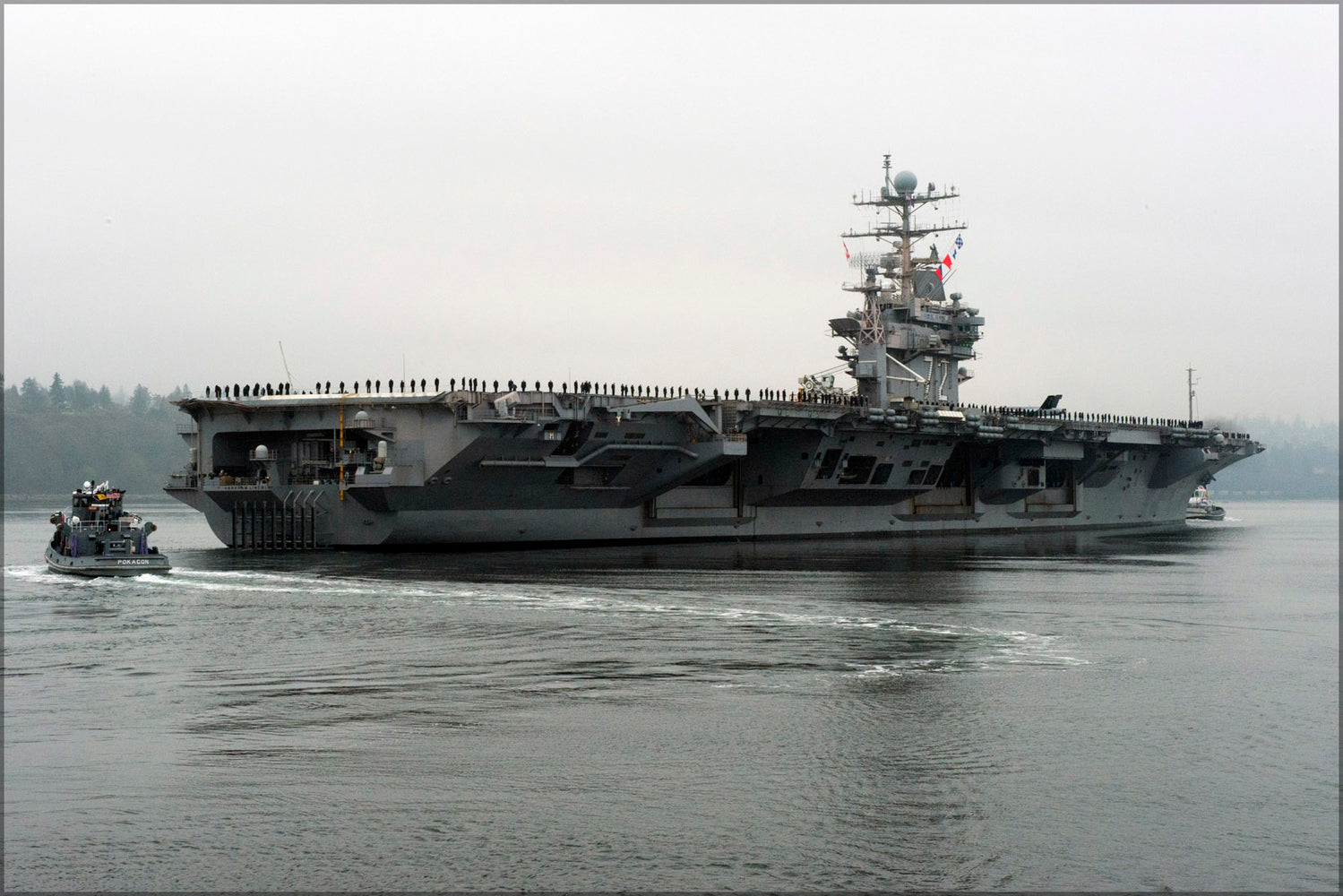 24"x36" Gallery Poster, aircraft carrier USS Abraham Lincoln (CVN 72) p10