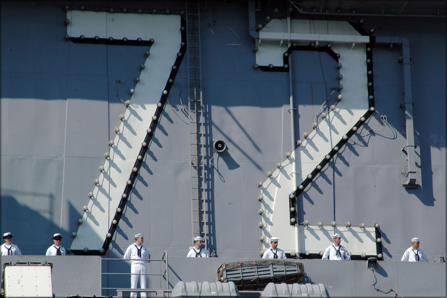 24"x36" Gallery Poster, aircraft carrier USS Abraham Lincoln (CVN 72) ship number