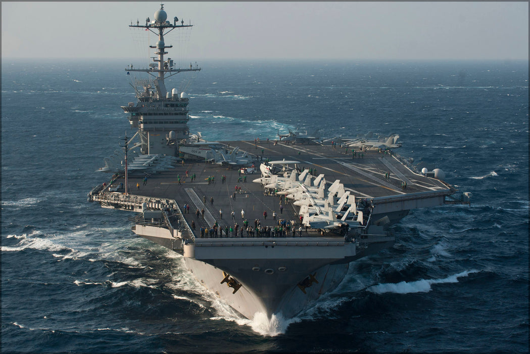 24"x36" Gallery Poster, aircraft carrier USS George Washington (CVN 73) East China Sea