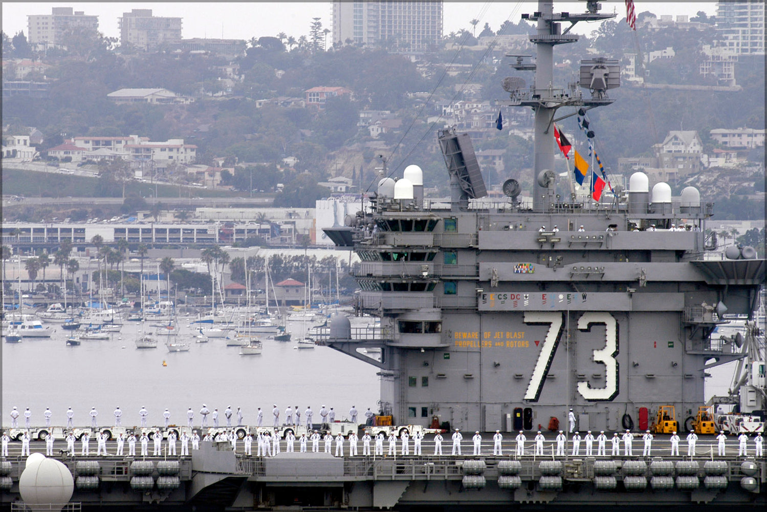 24"x36" Gallery Poster, aircraft carrier USS George Washington (CVN 73) North Island