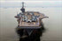 24"x36" Gallery Poster, aircraft carrier USS George Washington (CVN 73) raises anchors