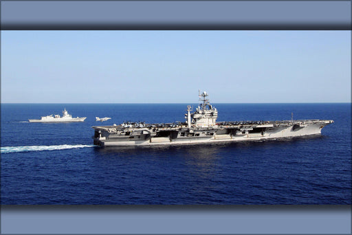 24"x36" Gallery Poster, aircraft carrier USS Harry S. Truman (CVN 75) Atlantic Ocean