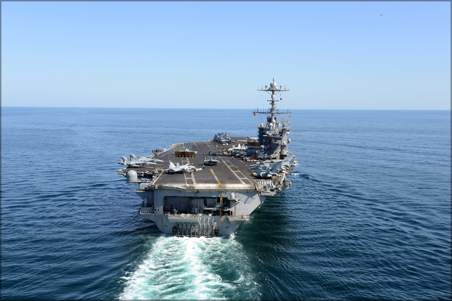 24"x36" Gallery Poster, aircraft carrier USS Harry S. Truman (CVN 75) Gulf of Oman 2013