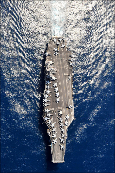 24"x36" Gallery Poster, aircraft carrier USS Harry S. Truman (CVN 75) underway