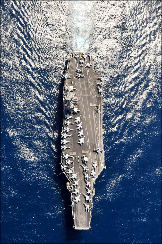 24"x36" Gallery Poster, aircraft carrier USS Harry S. Truman (CVN 75) underway