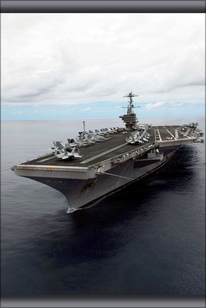 24"x36" Gallery Poster, aircraft carrier USS John C. Stennis (CVN 74) Pacific Ocean