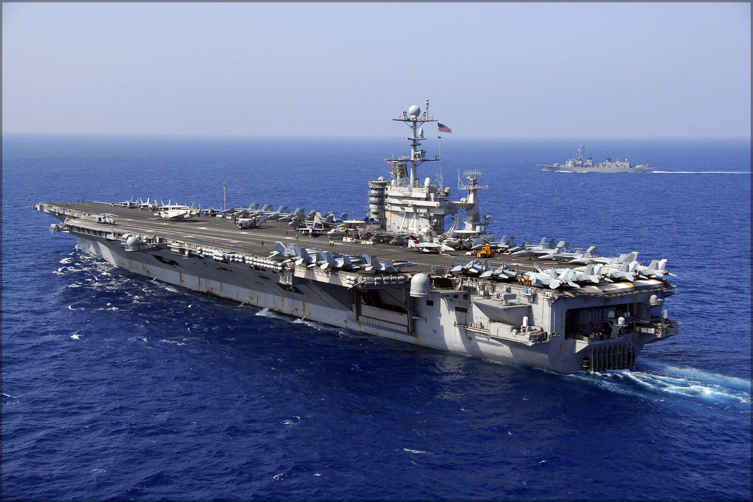 24"x36" Gallery Poster, aircraft carrier USS John C. Stennis (CVN 74) is underway (check other folder)