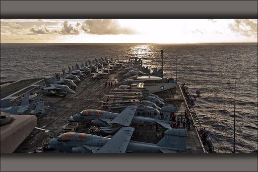24"x36" Gallery Poster, aircraft carrier USS John C. Stennis (CVN 74) underway in Pacific