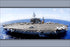 24"x36" Gallery Poster, aircraft carrier USS Kitty Hawk (CV 63) steams through the Pacific Ocean