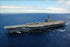 24"x36" Gallery Poster, aircraft carrier USS Ronald Reagan (CVN-76) at the Pacific ocean