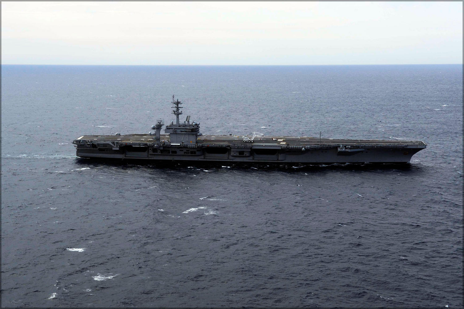 24"x36" Gallery Poster, aircraft carrier USS Theodore Roosevelt (CVN-71) Atlantic Ocean p3