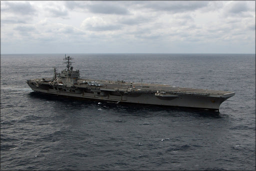24"x36" Gallery Poster, aircraft carrier USS Theodore Roosevelt (CVN 71) Atlantic Ocean