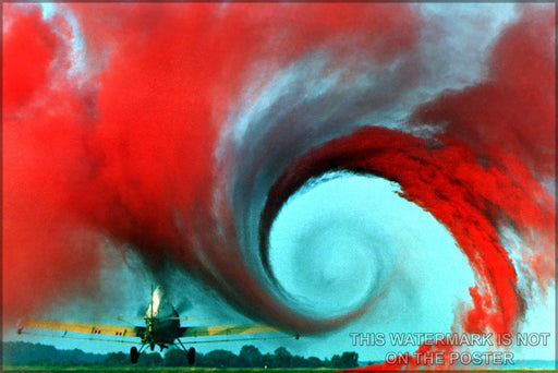 24"x36" Gallery Poster, airplane vortex aeronautical engineering aeronautics