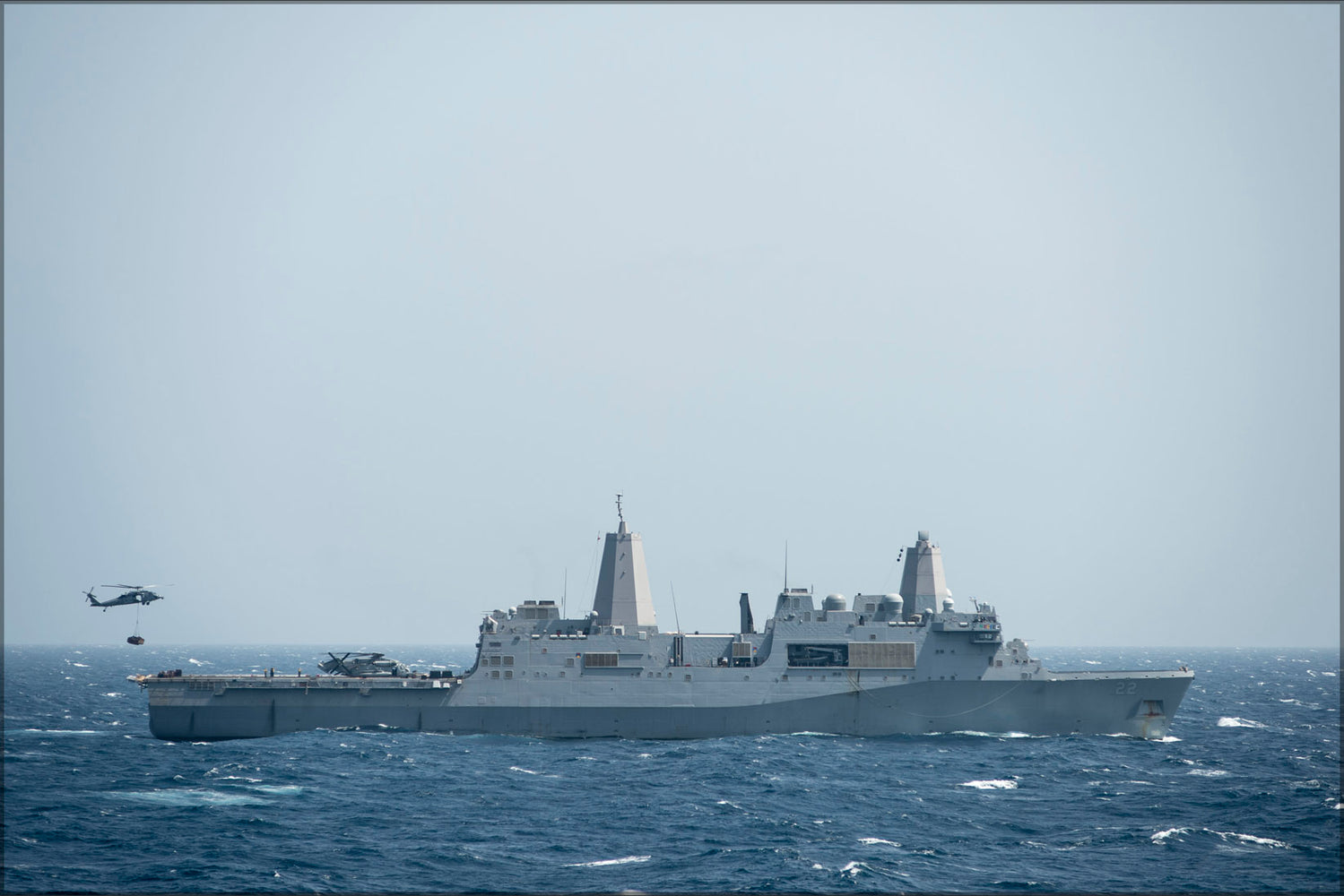 24"x36" Gallery Poster, amphibious transport dock ship USS San Diego (LPD-22)