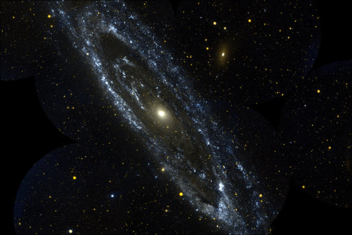 24"x36" Gallery Poster, andromeda galaxy m31 in ultraviolet galaxy evolution explorer p1