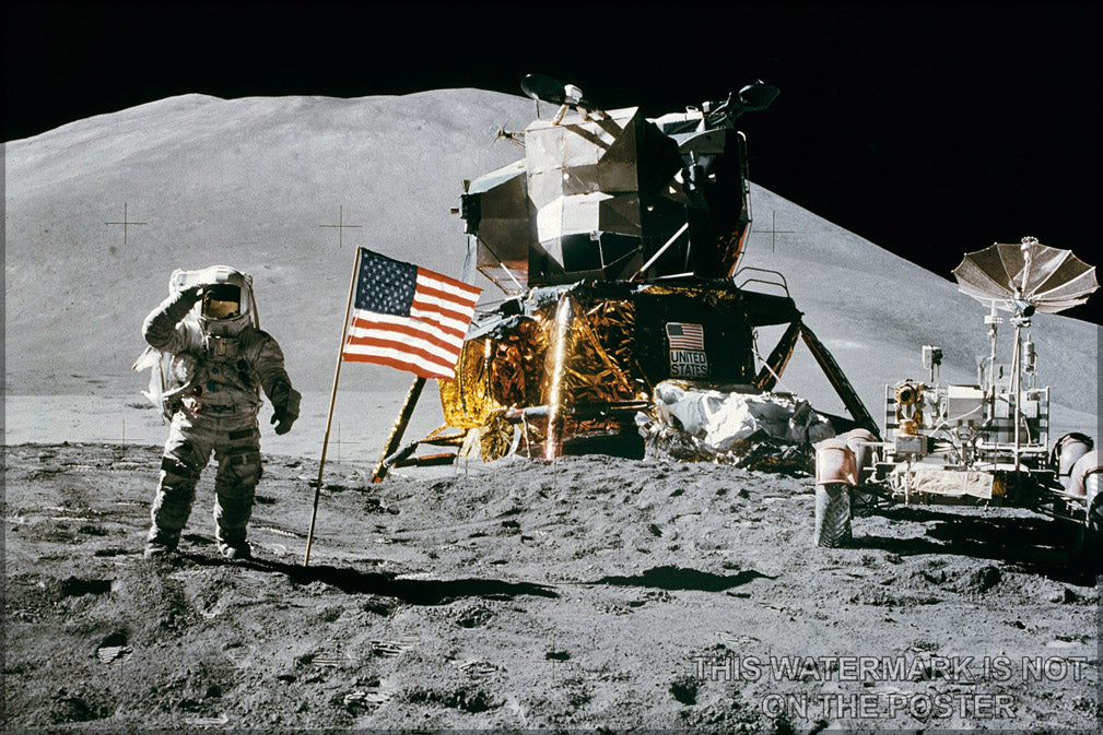 24"x36" Gallery Poster, apollo 15