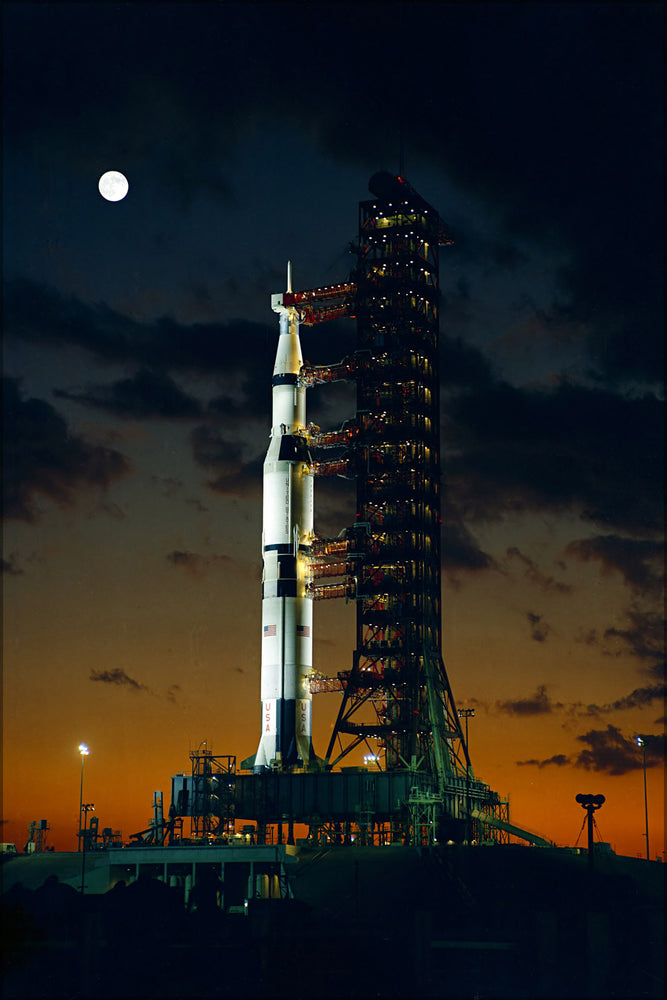 24"x36" Gallery Poster, apollo 4 saturn v rocket Kennedy Space Center 1967