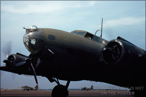 24"x36" Gallery Poster, b-17 flying fortress may 42 langley field