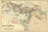 24"x36" Gallery Poster, bible map israel jerusalem middle east 1881