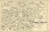 24"x36" Gallery Poster, bible map of environs of jerusalem israel 1881