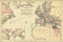 24"x36" Gallery Poster, bible map of scripture world; israel egypt 1881