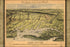 24"x36" Gallery Poster, birdseye view map Virginia Maryland Delaware 1861