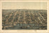24"x36" Gallery Poster, birdseye view map of Alexandria, Virginia 1863