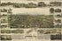 24"x36" Gallery Poster, birdseye view map of Auburn, California 1887