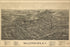 24"x36" Gallery Poster, birdseye view map of Ballston Spa, N.Y 1890