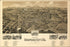 24"x36" Gallery Poster, birdseye view map of  Bedford City, Virginia 1891