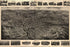 24"x36" Gallery Poster, birdseye view map of Bristol, Connecticut 1907