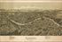 24"x36" Gallery Poster, birdseye view map of Carnegie Pennsylvania 1897