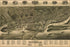 24"x36" Gallery Poster, birdseye view map of Dubuque iowa 1889
