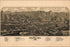 24"x36" Gallery Poster, birdseye view map of Golden, Colorado 1882