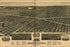 24"x36" Gallery Poster, birdseye view map of Kearney, Nebraska 1889